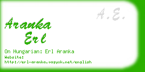 aranka erl business card